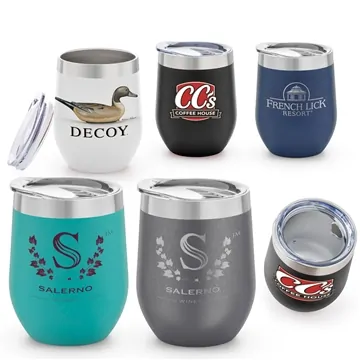 Image of 25 Custom 12 oz Napa Stemless Wine Tumbler - Vacuum Insulated