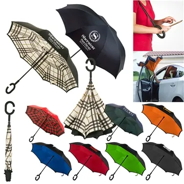 Image of 25 Promotional Stratton Reversible Umbrella - Windproof & ...
