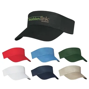 144 Customized Cotton Twill Visor - Double Layer