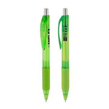 Image of 150 Promotional Bobcat Ballpoint Pen - Translucent & Rubber Grip