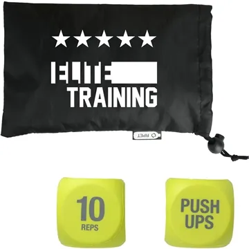 Image of 50 Custom 2 Piece Exercise Dice - Workout Timer