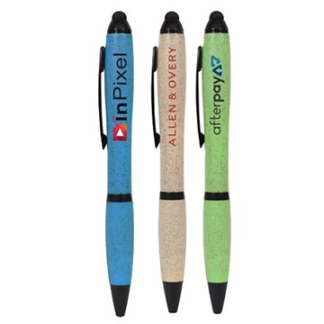 Image of 250 Customized Wheat Straw Stylus Pen - 70% Wheat Grass