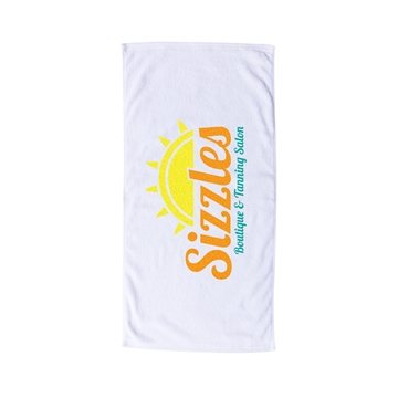 Coastal Beach Towel- White - USA Cotton
