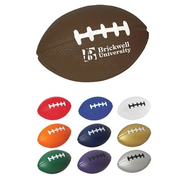 Image of 100 Promotional Football Shape Stress Reliever - Polyurethane Foam