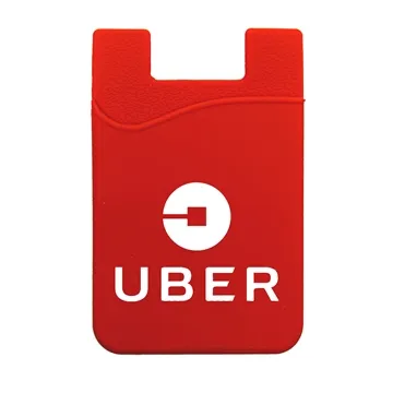 Image of 150 Custom Silicone Smart Wallet - 3-Card Capacity & Adhesive Back