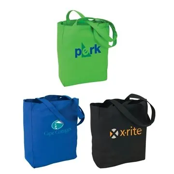 Image of 100 Custom Soverna Colored Canvas Tote - Hook & Loop