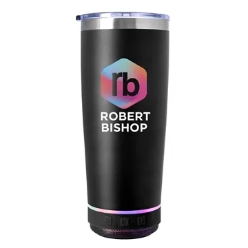Image of 12 Customized Tumbler with Wireless Speaker - 20 oz - Vacuum ...