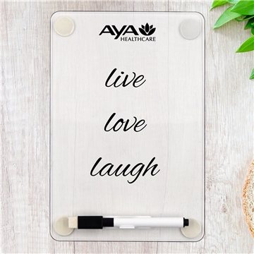 Clear Dry Erase Board - Adhesive Back