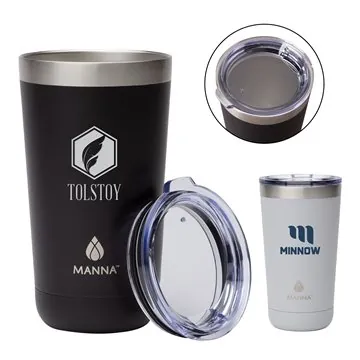 Image of 12 Custom Manna 18 oz Ranger Pint Steel Tumbler - Vacuum Insulated ...