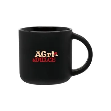 Image of 48 Promotional 14 oz Minolo Mug - Matte Black - Microwave Safe