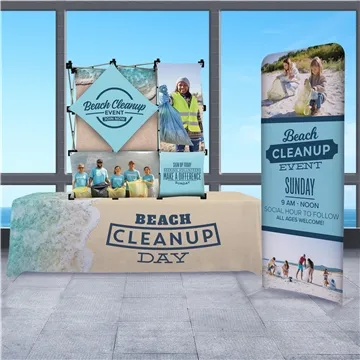 Image of 1 Promotional 6'/8' Convertible Table Throw - Polyester Poplin