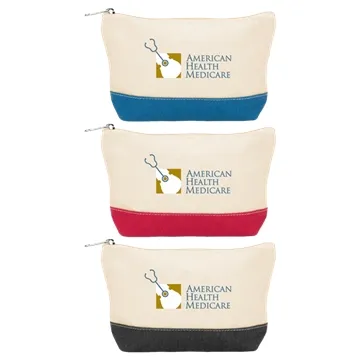 Riviera Cotton Utility Pouch - Canvas & Organizational