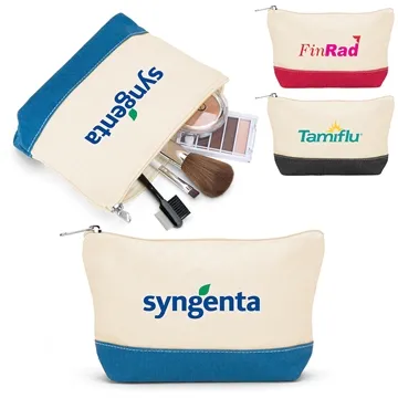 Image of 100 Customized Riviera Cotton Utility Pouch - Canvas & ...