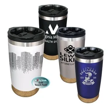 Image of 50 Customized Halcyon 20 oz Cork Bottom Tumbler - Double Wall & ...