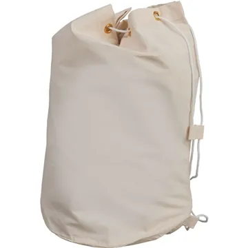 Image of 100 Promotional Drawstring Cotton Barrel Bag - Canvas