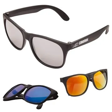 Image of 100 Promotional Sharp Mirrored Sunglasses - UV Protection
