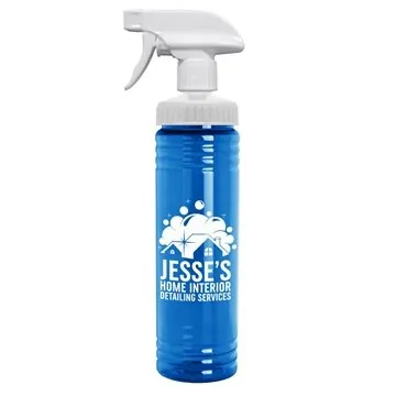 Image of 200 Custom 24 oz Transparent Spray Bottle - Recyclable PETE
