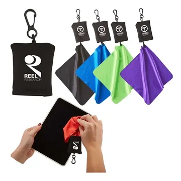 Image of 250 Promotional Stuff-It Microfiber Cleaning Cloth - Neoprene ...
