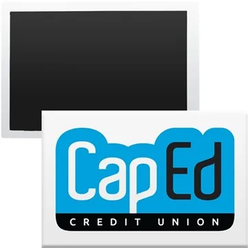 Image of 250 Customized 2" x 3" Rectangle Magnet Button - Laminated