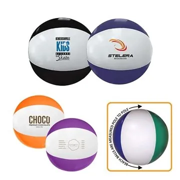 Image of 100 Custom 16" Two-Toned Beach Ball - Vinyl