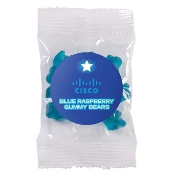 Image of 250 Promotional Candy By Color 1 oz Goody Bag with Gummy Bears - ...
