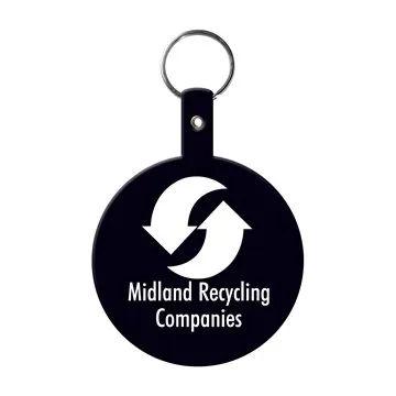 Image of 250 Custom Large Circle Flexible Key Tag