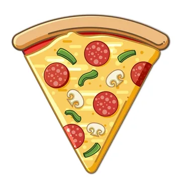 Image of 150 Promotional Pizza Slice Magnet - Full Color