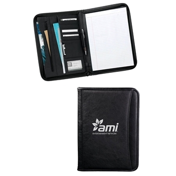 Image of 6 Promotional Oxford Padfolio - Zippered & Document Organizer