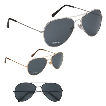 Image of 100 Promotional Aviator Sunglasses - UV Protection