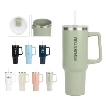 Image of 24 Custom Izzy 40 oz Steel PP Liner Travel Mug - BPA Free