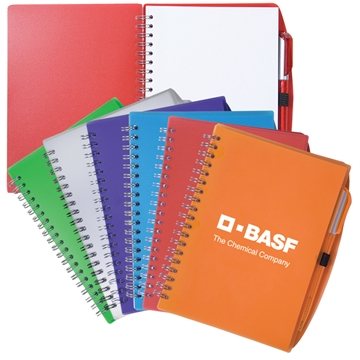 Image of 150 Custom Spiral Notebook With Pen - Polypropylene