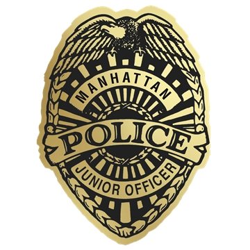 Badge Sticker on Roll | Police | 2 3/8 x 3 1/16 | Foil Papers | Roll of 1000 - USA Made & Permanent Adhesive