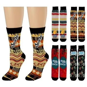 Image of 50 Custom Vibrant Custom Socks - Polyester & 360° Coverage