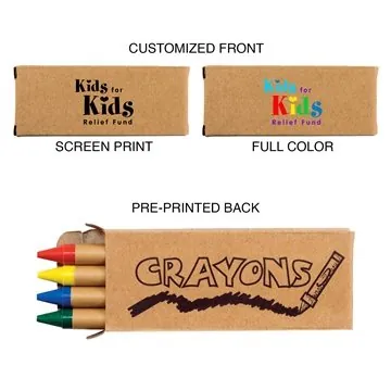 Image of 1000 Promotional 4pk Crayons - Non-Toxic