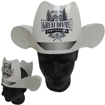 Image of 500 Customized Cowboy Straw Hat - Paper Products - High Gloss & ...