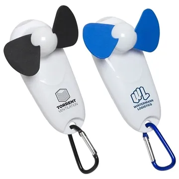 Image of 100 Custom Handy Breeze Portable Fan & Light - Battery Powered & ...