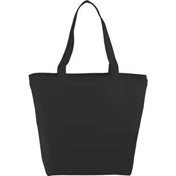 Image of 100 Custom Maine 8 oz Cotton Canvas Zippered Tote - Zippered