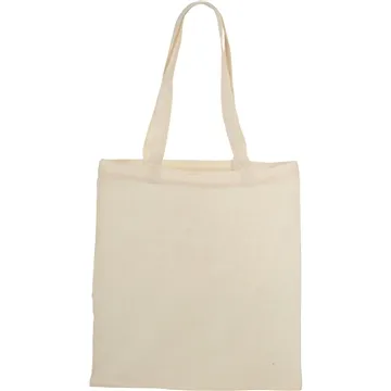 Image of 250 Custom Nevada 3.5 oz Cotton Convention Tote - Color Accent ...