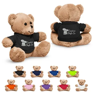 50 Custom 7" Plush Bear With T-Shirt - Safety Tested