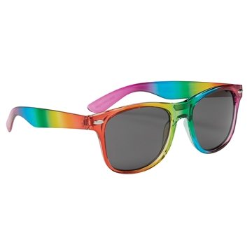 Image of 100 Customized Rainbow Malibu Sunglasses - UV400 Protection & ...