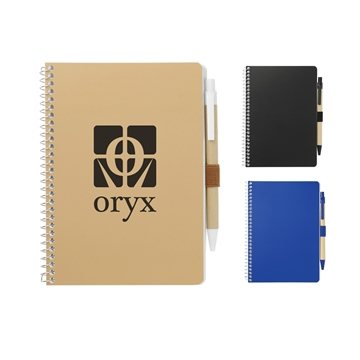 Image of 300 Customized 5" x 7" FSC Mix Spiral Notebook with Pen - ...