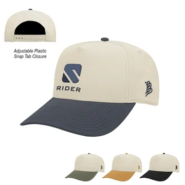 48 Customized Branded Bills Bare Curved Two-Tone Canvas Cap - ...