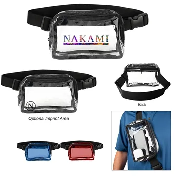 Custom Anywhere Clear Belt Bag