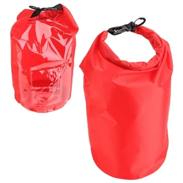 Image of 50 Custom 10-Liter Waterproof Gear Bag With Touch-Thru Pouch - ...