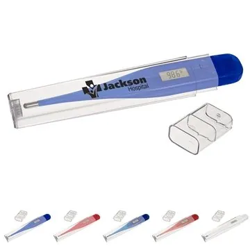 Image of 100 Promotional Digital Thermometer - LCD Display & FDA Compliant