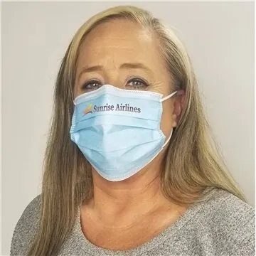 Image of 50 Customized USA Made 3-Ply Face Mask - Formable Nose Band