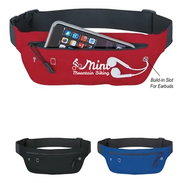 Image of 50 Promotional Running Belt Fanny Pack - Earbud Compatible