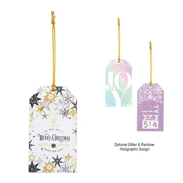 250 Customized Wood Ornament – Gift Tag – Full Color & USA Made