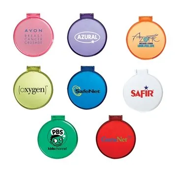 Image of 125 Promotional Folding Compact Mirror - Easel Stand