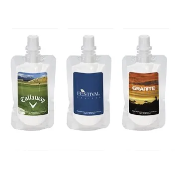 Image of 100 Customized 1 oz SPF 30 Sunscreen Squeeze Pouch - Portable & ...